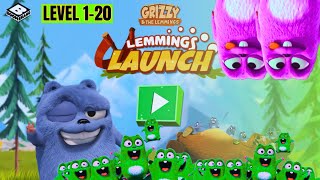 Crazy Lemming Bear Launch  Fun Lemmings VS Grizzy Launch Online Gameplay Ep381 [upl. by Crowe]