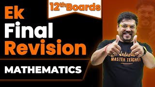 Class 12th Maths LAST Minute Revision🔥  Complete Maths in 1 Hours🕒  CBSE Board 2024  Harsh Sir [upl. by Ennairej]