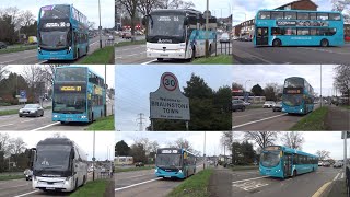 Bus Destination Braunstone Town January 2024 [upl. by Yarised]