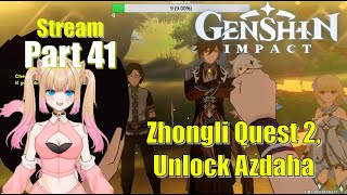 Zhongli Quest Unlock Azdaha and Fight Weekly Bosses [upl. by Goth786]