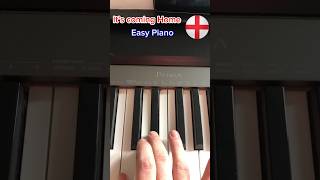 It’s Coming Home Three Lions Football’s Coming home Easy Piano Lesson shorts piano pianolesson [upl. by Ferd344]