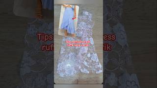 Dress Ruffle smartsewing shortvideo sewingtipsandtricks sewinghacks sewingtechniques [upl. by Carbrey711]