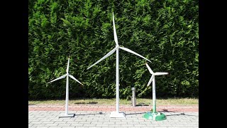 Windradmodelle Wind turbine models Vestas V112 Fair model Vestas V90 Vestas Old outdoor [upl. by Medina954]