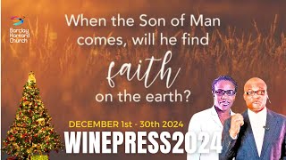 FAITH  MORNINGRISE WINEPRESS 2024  BISHOP JACS  DECEMBER 19TH 2024 [upl. by Ynolem]