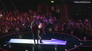 Gemma Collins falls down hole on stage at the Radio 1 Teen Awards [upl. by Blanding]