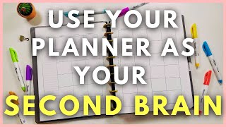 How to Use Your Planner As Your Second Brain to Get More Done [upl. by Aital]