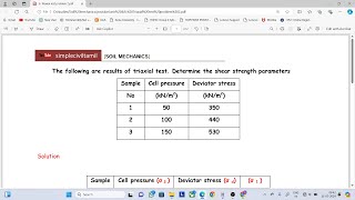 Triaxial test problem 2 [upl. by Arianne]