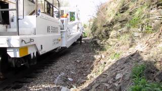 Henkels amp McCoy  Rail Plowing on Right of Way [upl. by Aldredge285]