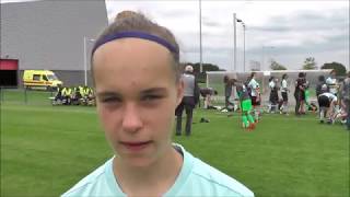 Marith De Bondt na België U17  Denemarken U17 op 21082017 [upl. by Gorton]