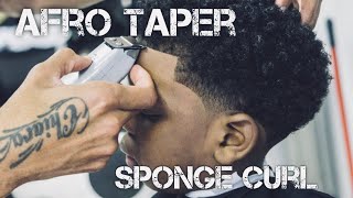 Afro Taper Fade  Curl Sponge [upl. by Schacker]