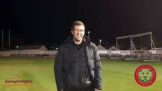 100924 Pickering Town 20 Harrogate Railway Athletic League Cup 2nd Round postmatch interview [upl. by Fontes970]