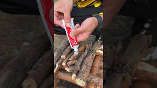 Survival Skills Styrofoam vs Gasoline💯bushcraft skills lifehacks [upl. by Ollehcram]