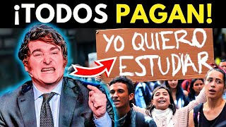 💥ARGENTINA DEJARÁ DE PAGARLE LA UNIVERSIDAD A LOS EXTRANJEROS [upl. by Volotta]