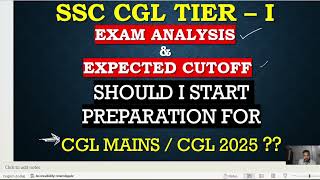 SSC CGL 2024 TIER  I MY EXAM REVIEW WHAT SHOULD I DO NOW  maths cgl sscgl sscchsl examreview [upl. by Eyar]