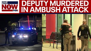 Florida deputy murdered in ambush attack 2 other people dead  LiveNOW from FOX [upl. by Jori]