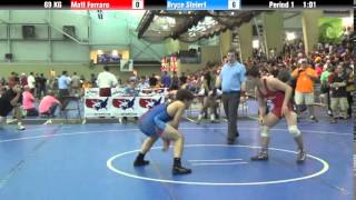 FILA Cadet 69 KG Matt Ferraro vs Bryce Steiert [upl. by Namijneb]