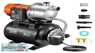 VEVOR 16HP Shallow Well Pump with Pressure Tank 1320GPH Irrigation Booster Pump Review [upl. by Stout]