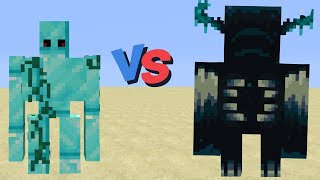 100 diamond golem vs warden in Minecraft 🦋 [upl. by Lseil]