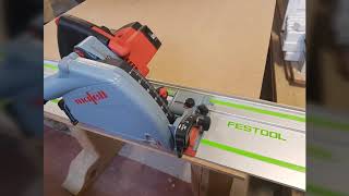 Mafell MT 55 on Festool Guide Rail [upl. by Nosidam403]