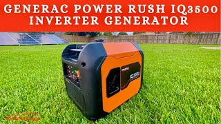 Generac IQ3500 Power Rush Portable Inverter Generator Review and DB Test  SUPER QUIET [upl. by Bertold]