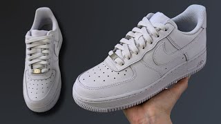 NIKE AIR FORCE 1 STANDARD LACING  Nike AF1 Original Lacing [upl. by Enrak]