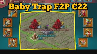 Lords Mobile F2P Baby Solo Trap Eat Mix hits Lords Mobile Gameplay [upl. by Jorry205]