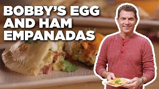 Bobby Flays Egg and Ham Empanadas  Brunch  Bobbys  Food Network [upl. by Attiuqal]