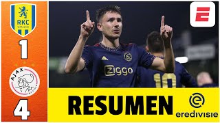 AJAX con JORGE SÁNCHEZ y EDSON ÁLVAREZ de TITULARES golearon 41 al Waalwijk  Eredivisie [upl. by Roath]