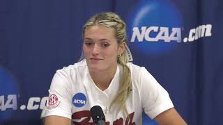 Alabama Softball Super Regionals Game 1 Postgame Coach Murphy Ashley Prange amp Montana Fouts [upl. by Ariaek]