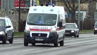 Sanitka z Kraj Vysočina v Praze  private Vysočina Region ambulance responding CZ  2622016 [upl. by Etessil]