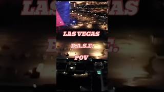 Las Vegas BASEjumping POV extremesports circuscircus 3triple7 [upl. by Aihsoek]