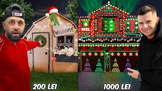 Casa de 200 lei vs Casa de 1000 lei Christmas Edition 🎅🏻 🎄 [upl. by Mas91]