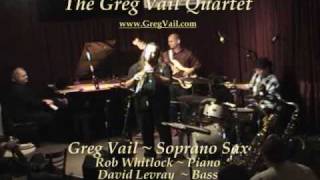 Soprano Saxophone music  Greg Vail Sax  Blue Bossa solo [upl. by Nellad]