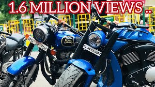 Royal Enfield modified  bike modification  Into Harley davidson  Vampvideo [upl. by Gerlac]