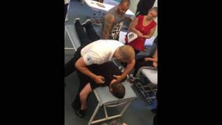 HVTOsteopathic Manipulation to CTJ C7T1 demonstrated by Giles from OMT Training [upl. by Esinned]