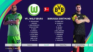 PES 2021  Volfsburg vs Borussia Dortmund  BVB Special Kit  Bundesliga [upl. by Newhall]