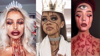 Top 15 Easy Halloween Makeup Tutorials Compilation 2017 [upl. by Eihcra974]