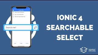 Ionic 4 Searchable Select Component Customisation [upl. by Atinram758]