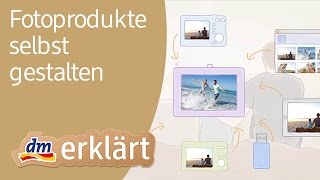 Fotobücher Fotogrußkarten amp Fotokalender selbst gestalten und mit Kodak sofort bei dm drucken [upl. by Vasily748]