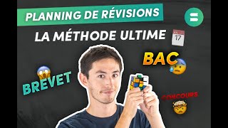 Planning de révisions  la méthode ultime Bac Brevet Concours 🗓 [upl. by Eelamme396]