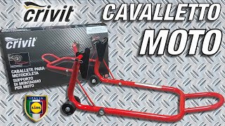 Cavalletto Alza Moto Crivit Anteriore o Posteriore Conviene a 35 € [upl. by Lledniuq]