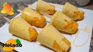 Helado de mango 🥭fácil rápido y delicioso [upl. by Sevart]