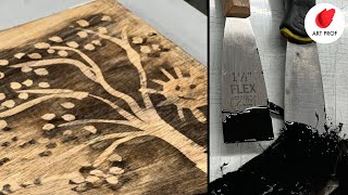 Few Printmakers Know Mokulito Lithography on Wood Technique [upl. by Hassadah]