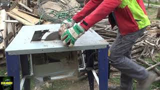 Cutting Firewood with Einhell table saw [upl. by Marka]