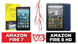 Amazon Fire 7 Tablet vs Fire 8 HD  Which is Best for you [upl. by Specht]