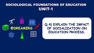 4UNIT1SOCIOLOGICAL FOUNDATIONS OF EDUCATION [upl. by Pinchas]