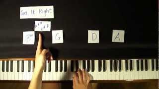 How to Play Get it Right  Piano Tutorial EASY [upl. by Panthia]