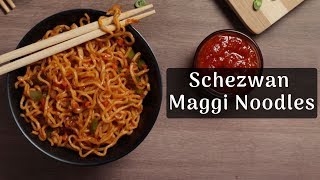 Chinese Style Maggi  Schezwan Maggi Noodles Recipe  Maggi Recipes  Quick Street Food Recipe [upl. by Leid]