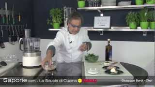 Salse bagnetto verde  Chef Beppe Sardi  Scuola di cucina Saporie [upl. by Ahsemo]