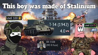 True BIAS Experience T34 1942  17 kills [upl. by Eitsirhc]